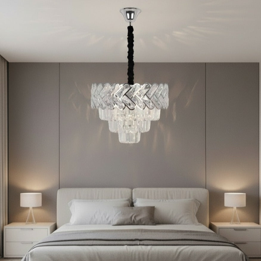 Candelabru Cristal DEVO Silver 40CM