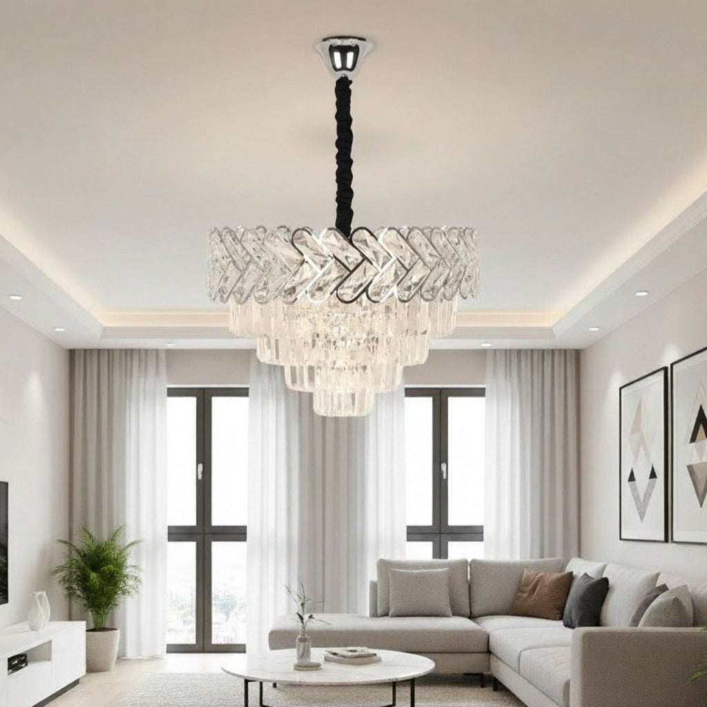 Candelabru Cristal DEVO Silver 60CM