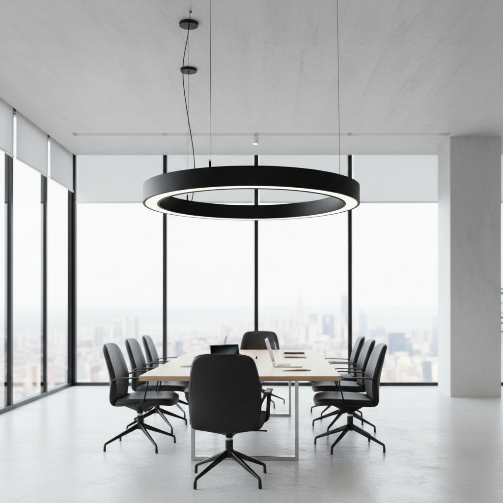 Lustra LED NeoRing Black 144W CCT