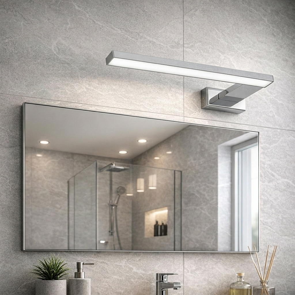 Aplica LED Perete Shine Left Silver Premium IP44 45CM