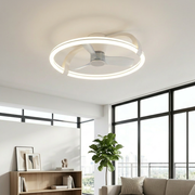 Lustra LED Stockholm White cu Ventilator si Telecomanda Premium Germany