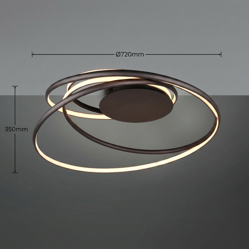 Lustra LED Premium Nala Black Echivalent 700W