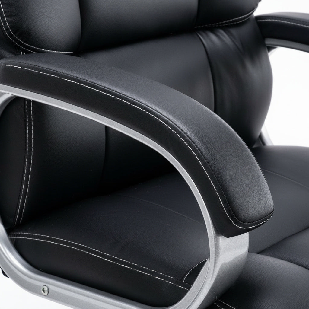 Scaun de Birou Reglabil BOC-325 Piele Ecologica Negru