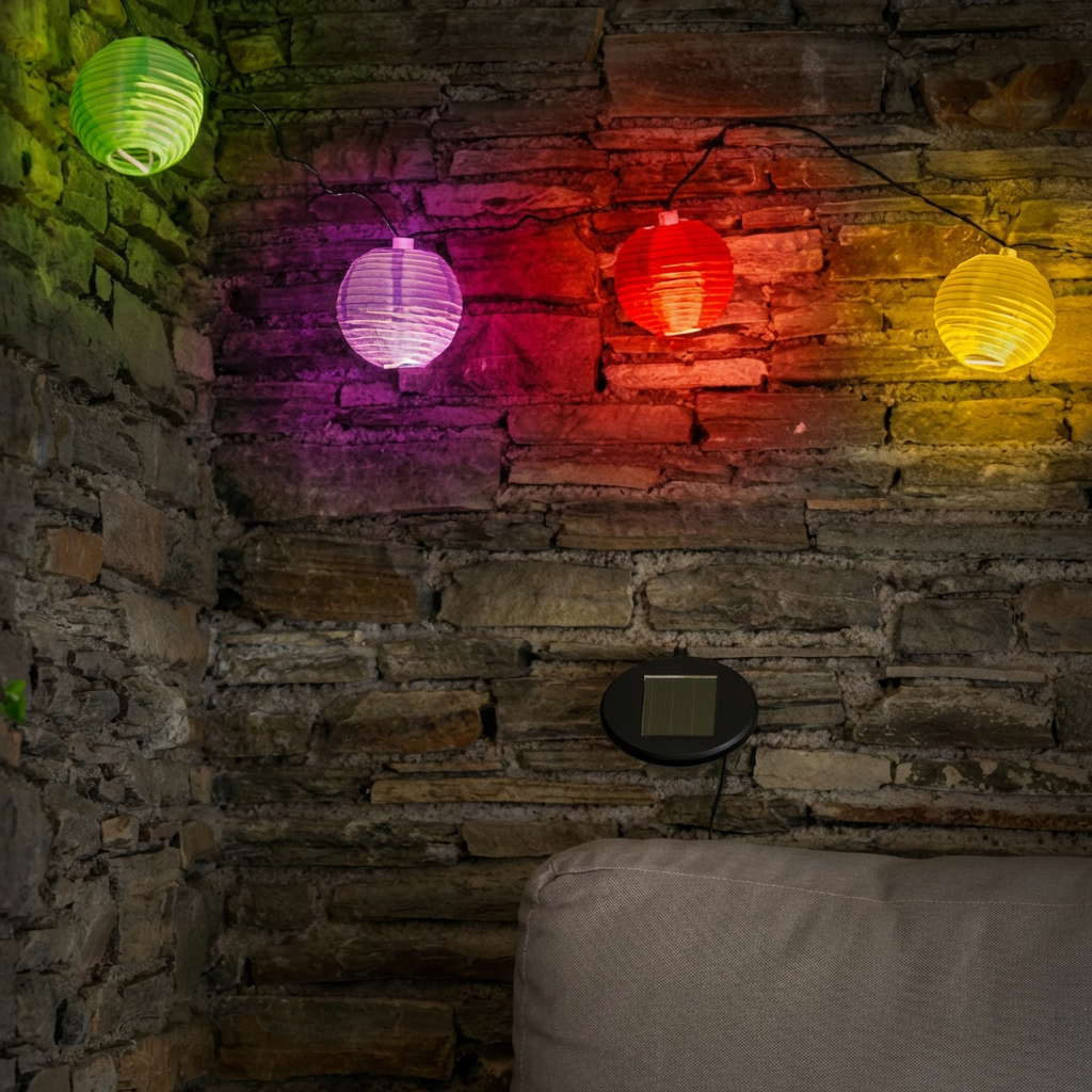 Ghirlanda Solara LED Multicolora SOLAR 4.30M 300mAh Premium