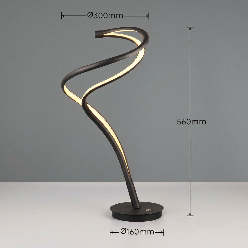 Veioza LED Premium Nala Black 56CM