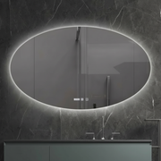 Oglinda LED LIMENA 120x80CM Functie Dezaburire, Ceas, Touch, 3 Lumini