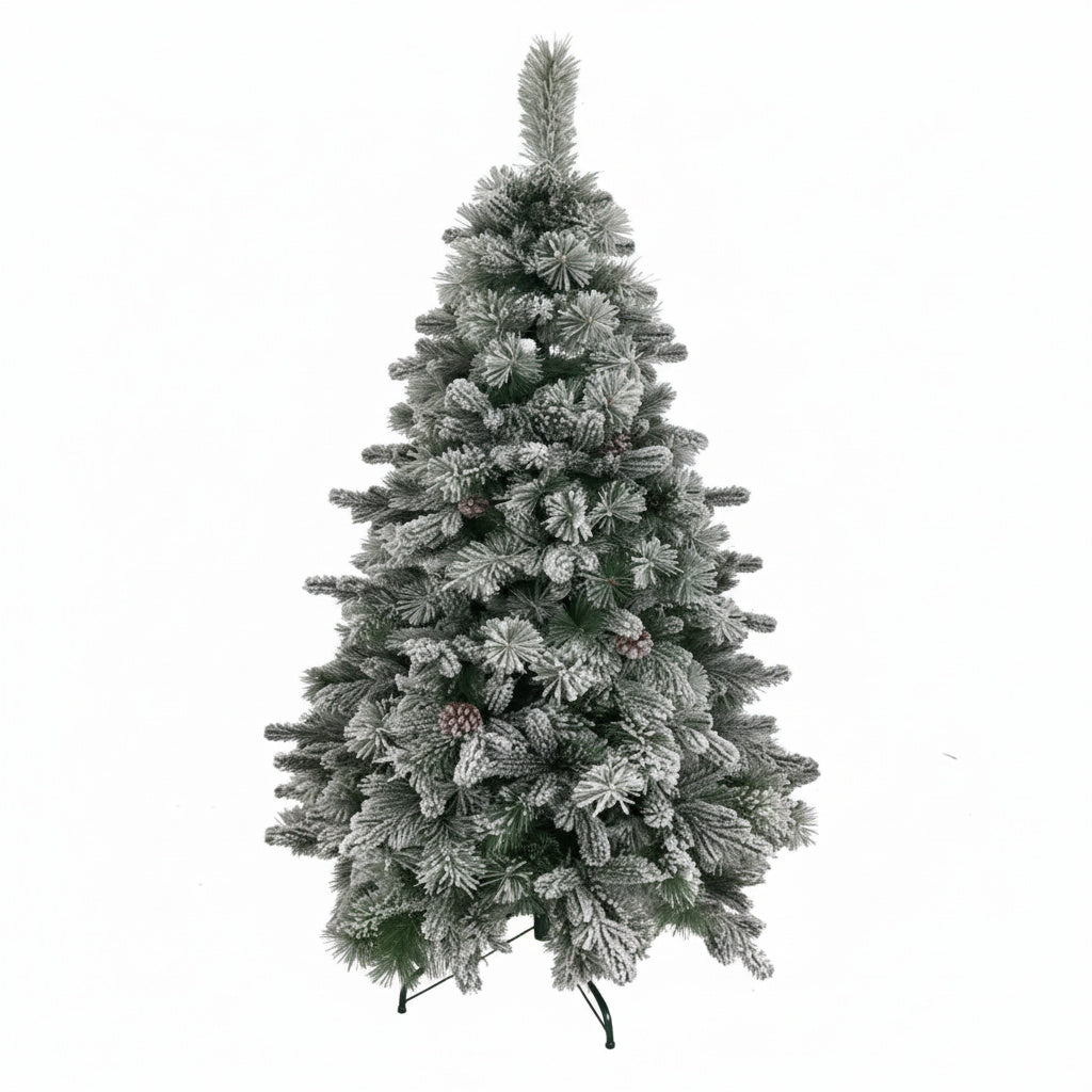 Brad Artificial de Craciun 2D + 3D WHITE DREAM Ramuri Ninse