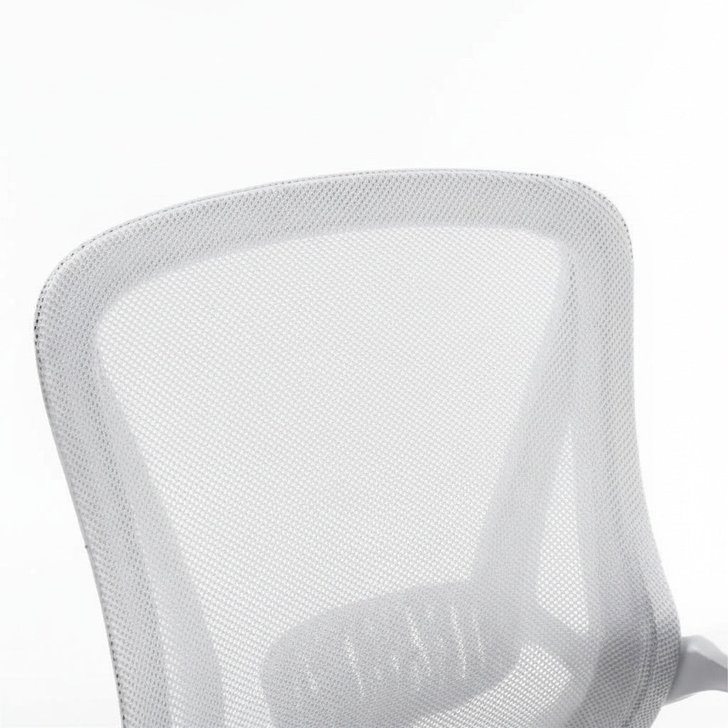 Scaun de Birou Reglabil BOC-101 Alb-Gri