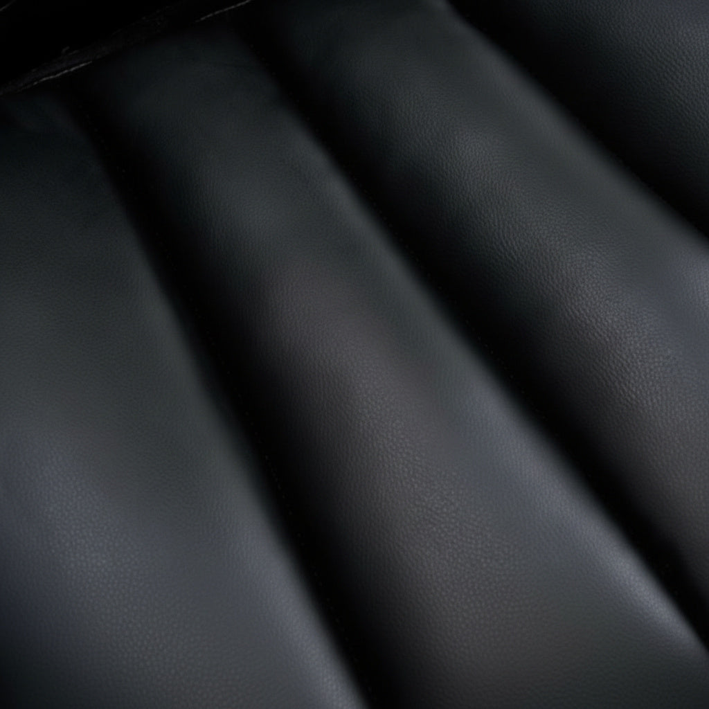 Scaun de Birou Reglabil Negru WF-807B cu Suport Picioare | Piele Ecologica