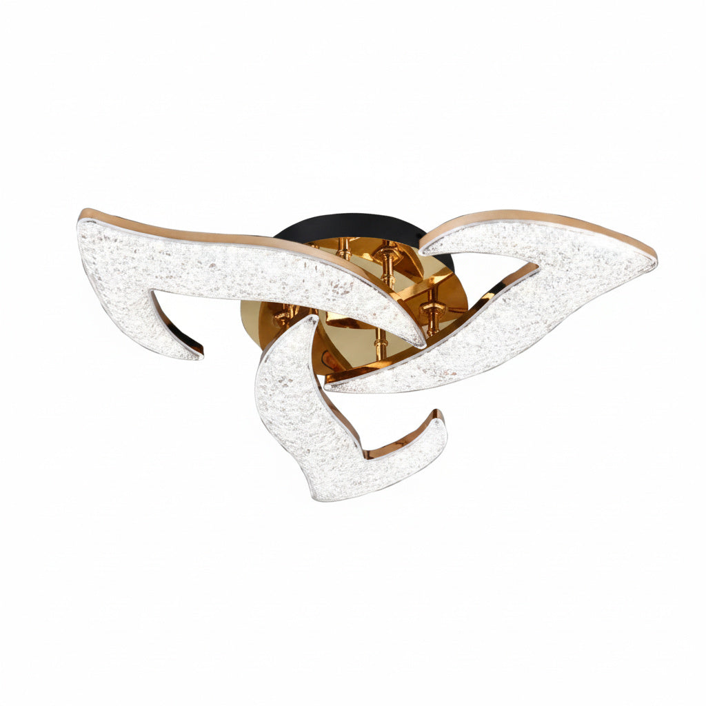 Lustra LED Mini NARCISSE Sparkle Gold Echivalent 400W Telecomanda