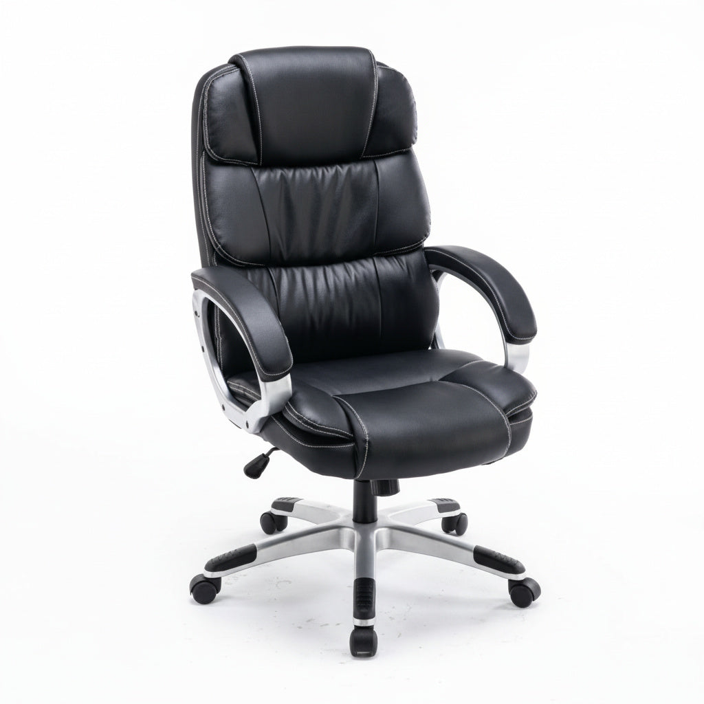 Scaun de Birou Reglabil BOC-325 Piele Ecologica Negru