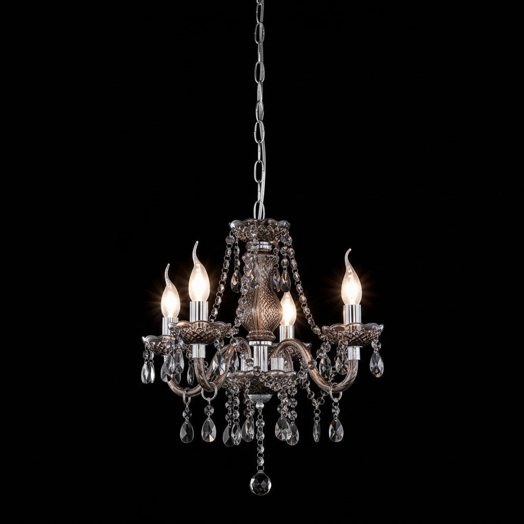 Candelabru Cristal Mini Luster Black