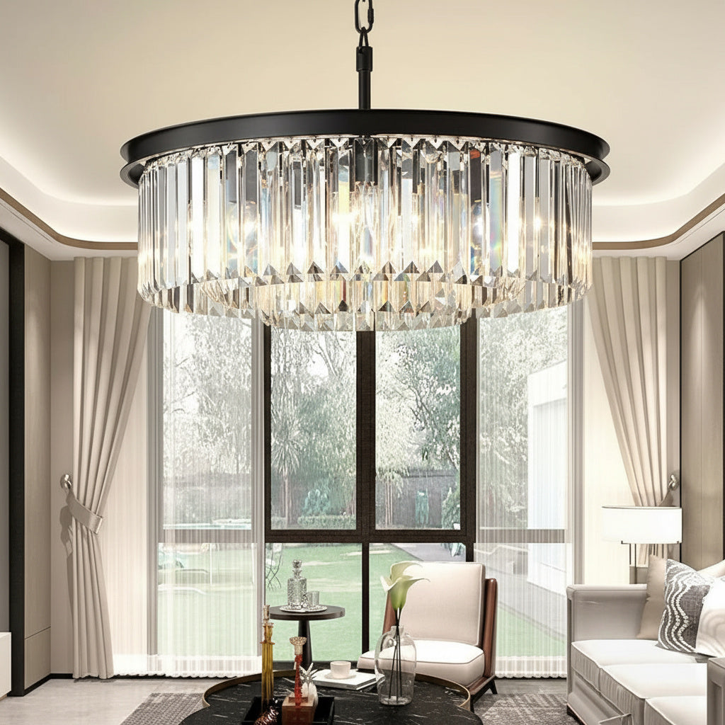 Candelabru Cristal JYKO Black ⌀60cm