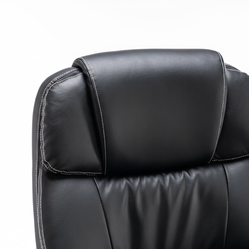 Scaun de Birou Reglabil BOC-325 Piele Ecologica Negru