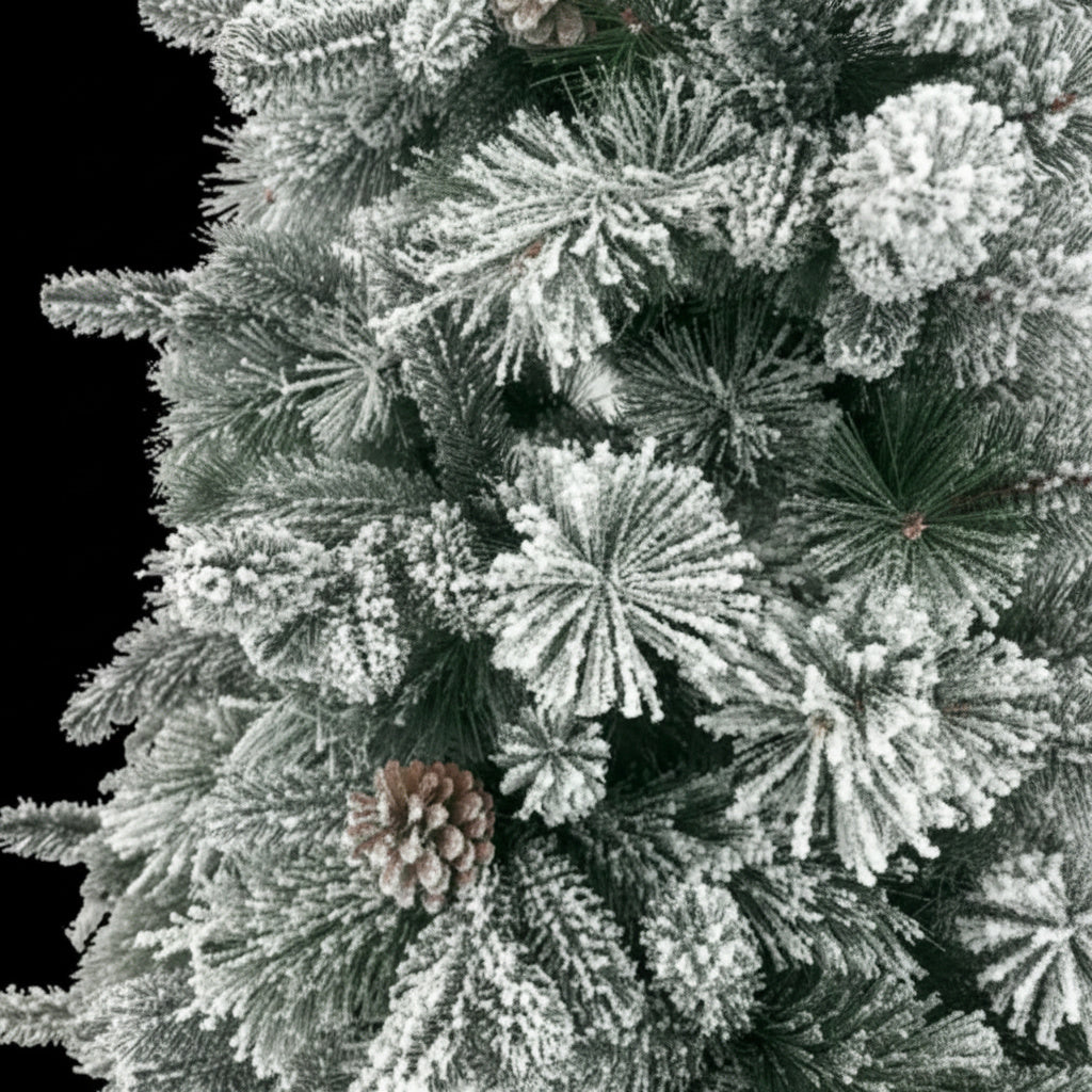 Brad Artificial de Craciun 2D + 3D WHITE DREAM Ramuri Ninse