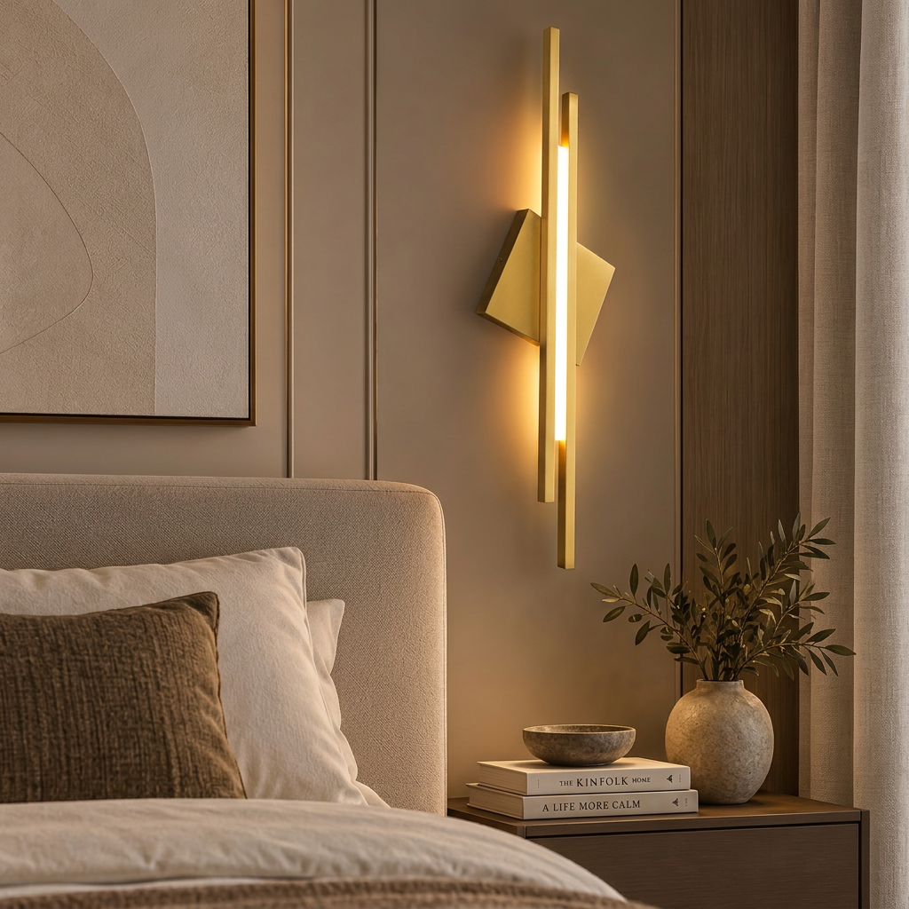 Aplica LED Hegy Gold cu 3 Tipuri de Lumina