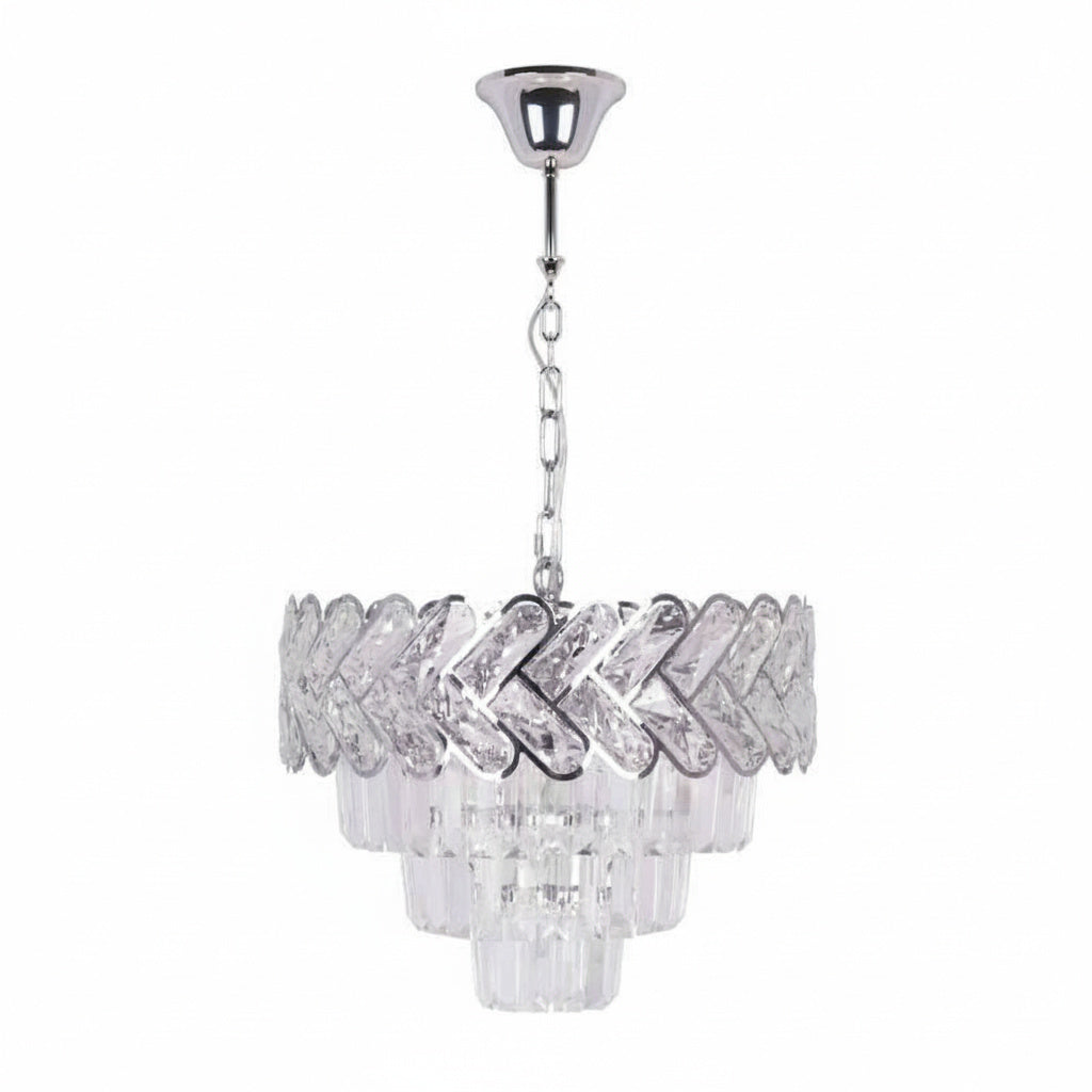 Candelabru Cristal DEVO Silver 40CM