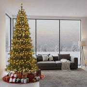 Brad Artificial de Craciun 3D Slim Alina cu Leduri Integrate Verde