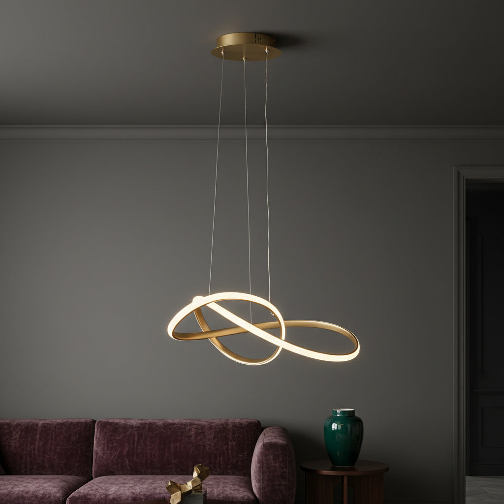 Lustra LED Suspendata LIBRA Echivalent 200W Gold
