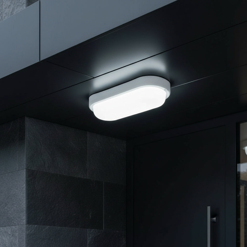 Aplica LED Ovala Exterior 6400K Rotunda 12W BAT 100lm/W XAVI Alba