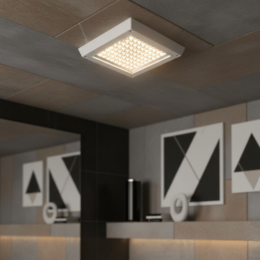 Plafoniera LED Patrata VEGA 12W 26.5cm White Echivalent 70W