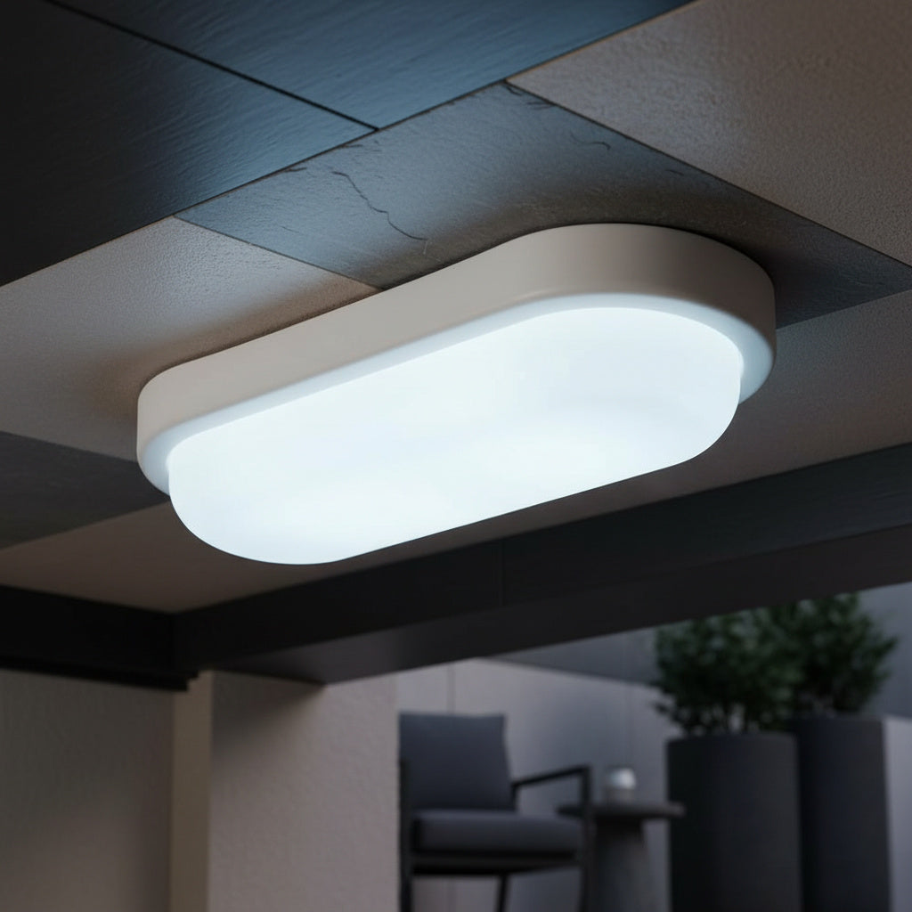 Aplica LED Ovala Exterior 18W Rotunda BAT 100lm/W XAVI Alba