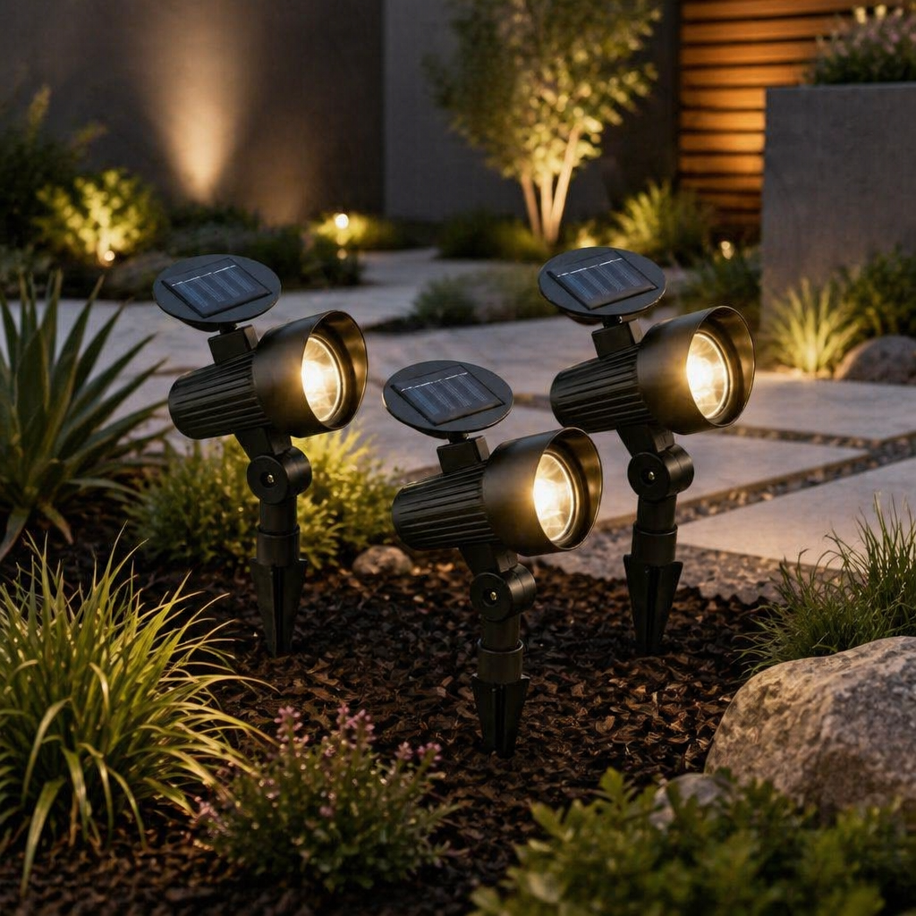 SET 3 x Lampa LED Gionata cu Incarcare Solara 22CM Premium