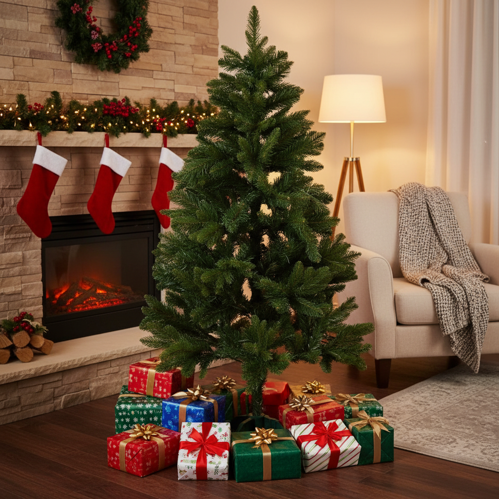 Brad Artificial de Craciun 3D Noel H150xD85CM