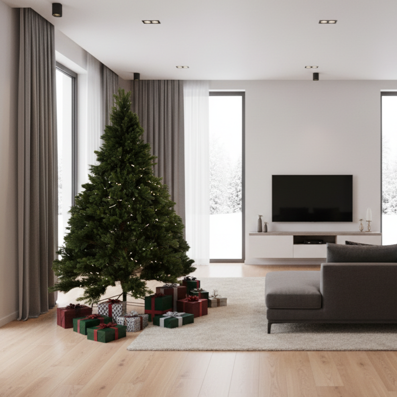 Brad Artificial de Craciun 3D Imperial H240xD165CM