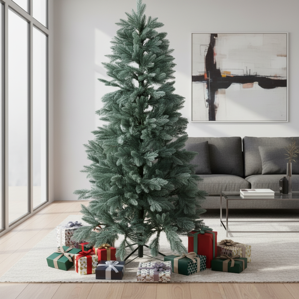 Brad Artificial de Craciun 3D Maxi Premium Blue H220xD120CM