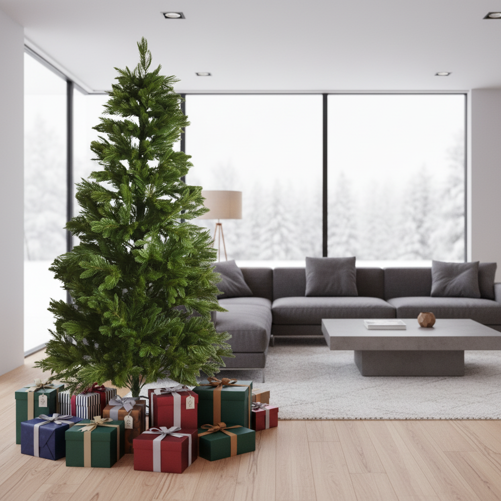 Brad Artificial de Craciun 3D Premium H180xD100CM