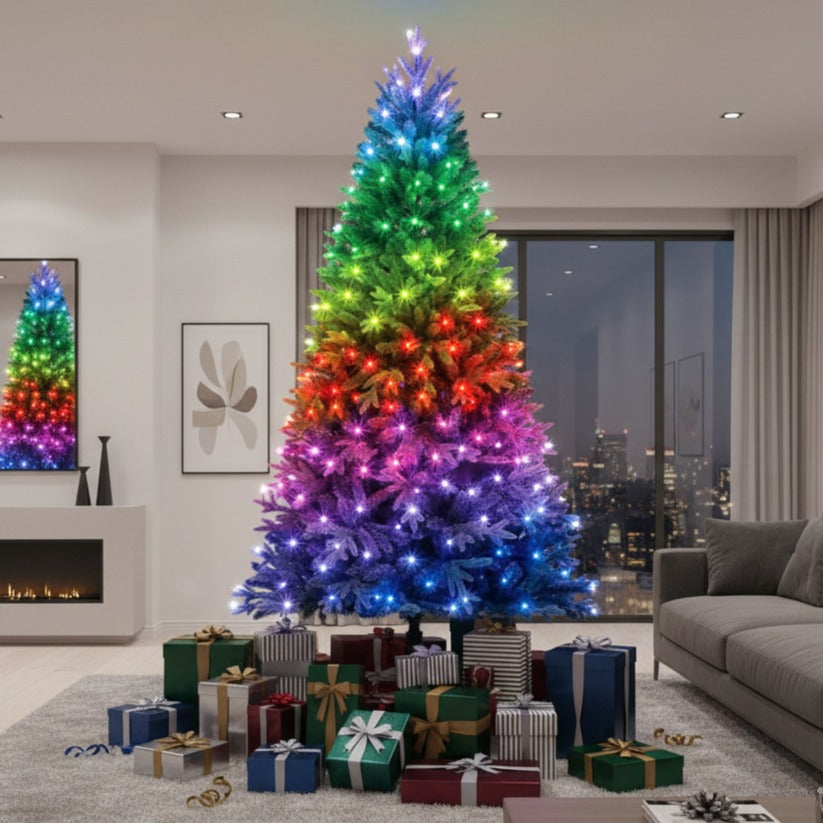 Brad Artificial de Craciun 3D SMART TWINKLY WINDSOR PINE cu Instalatie