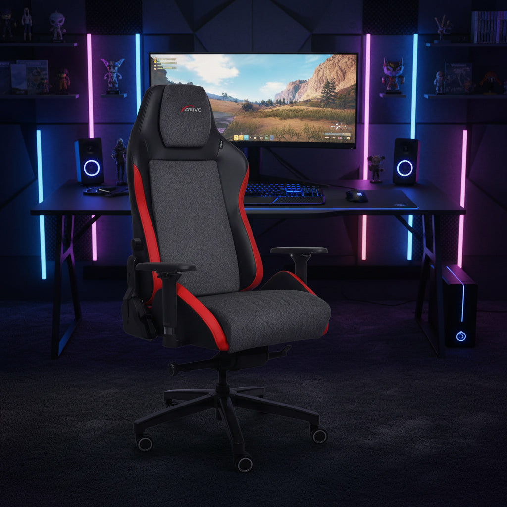 Scaun de Gaming Reglabil xDrive ALTAY Professional Red/Grey/Black