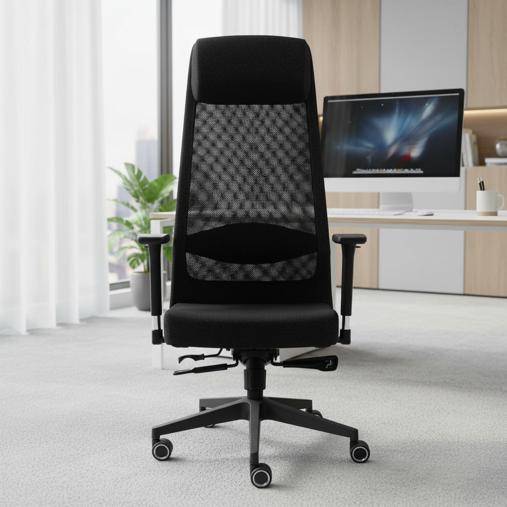 Scaun de Birou Reglabil TARSUS Office Black Fabric