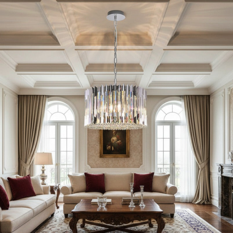 Candelabru Cristal Maxi RITZ Silver Premium ⌀54CM