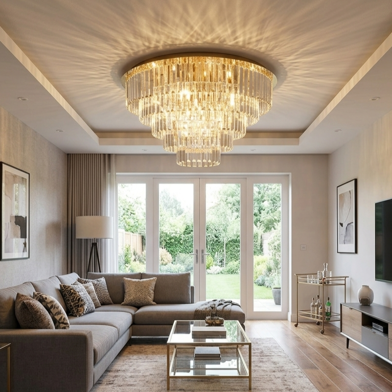 Candelabru Cristal Milano Gold Premium