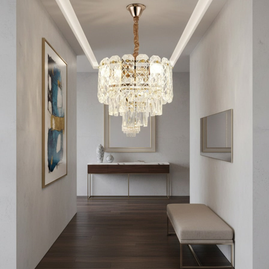 Candelabru Cristal Mini ELARA Gold ⌀30CM