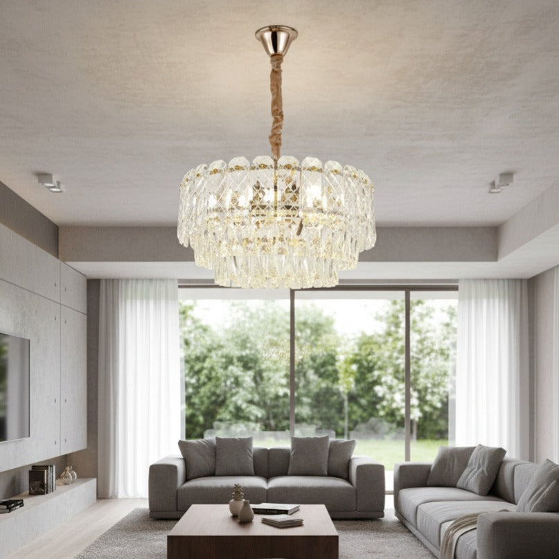 Candelabru Cristal Maxi ELARA Gold ⌀50CM