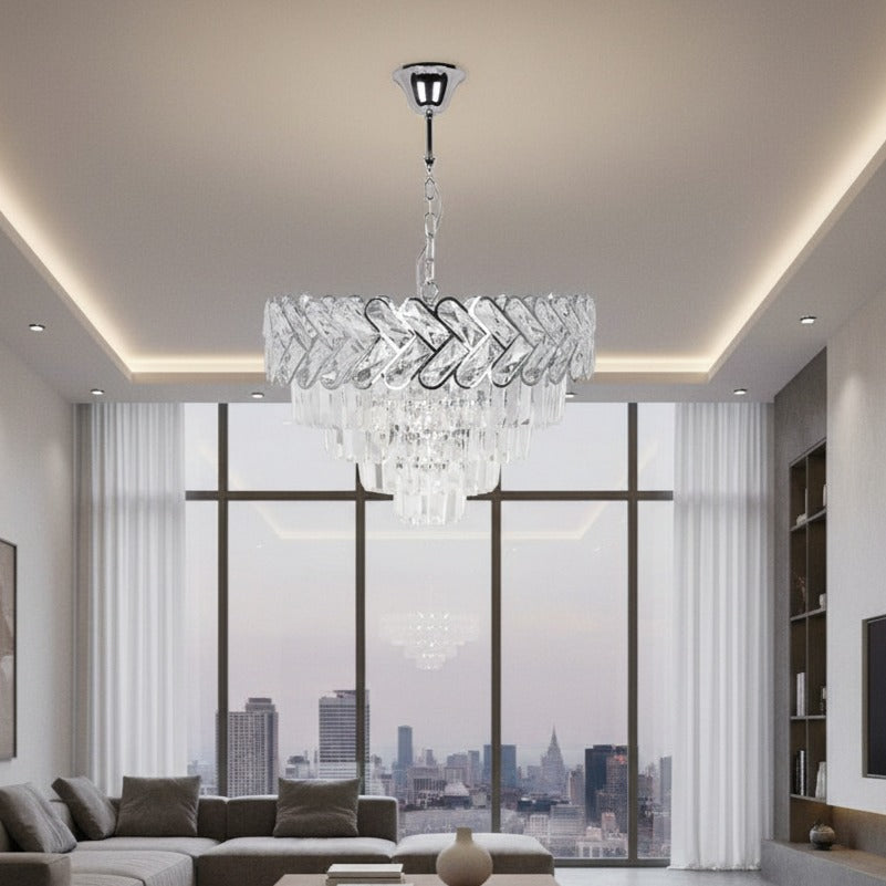 Candelabru Cristal DEVO Silver 60CM