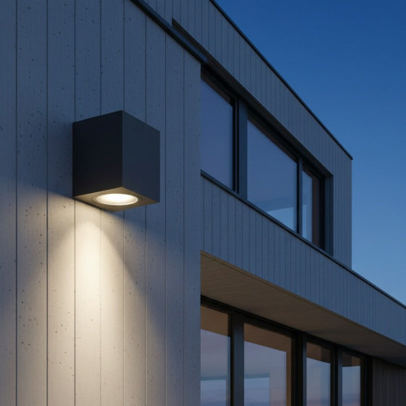 Aplica IP44 Dulie 1xGU10 Black 8.1CM Square