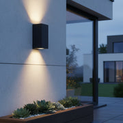 Aplica IP44 Dulie 2xGU10 Black 15CM Square