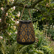 Lampa LED LOLO Black & Gold cu Incarcare Solara 41.5CM Premium
