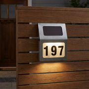 Aplica LED Ormini cu Numar Stradal si Incarcare Solara IP44