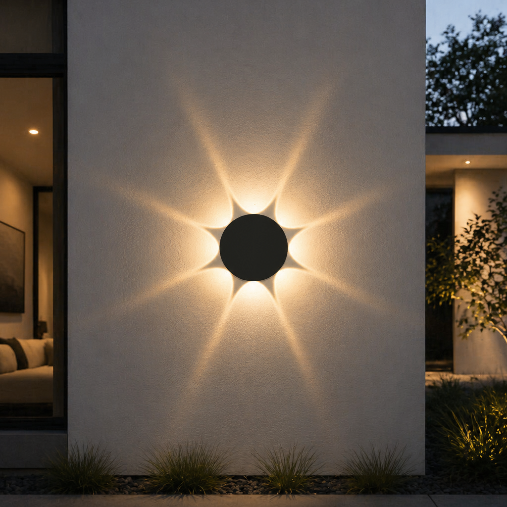 Aplica LED 8W Meteor Black Exterior IP65