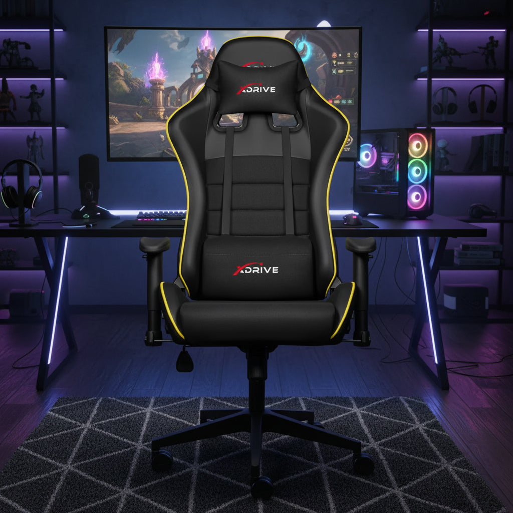 Scaun de Gaming Reglabil xDrive TORYUM Professional Yellow/Black