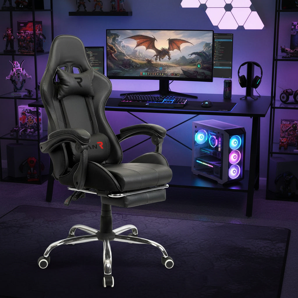 Scaun de Gaming Reglabil Professional EpicGamer BOC-733 Black