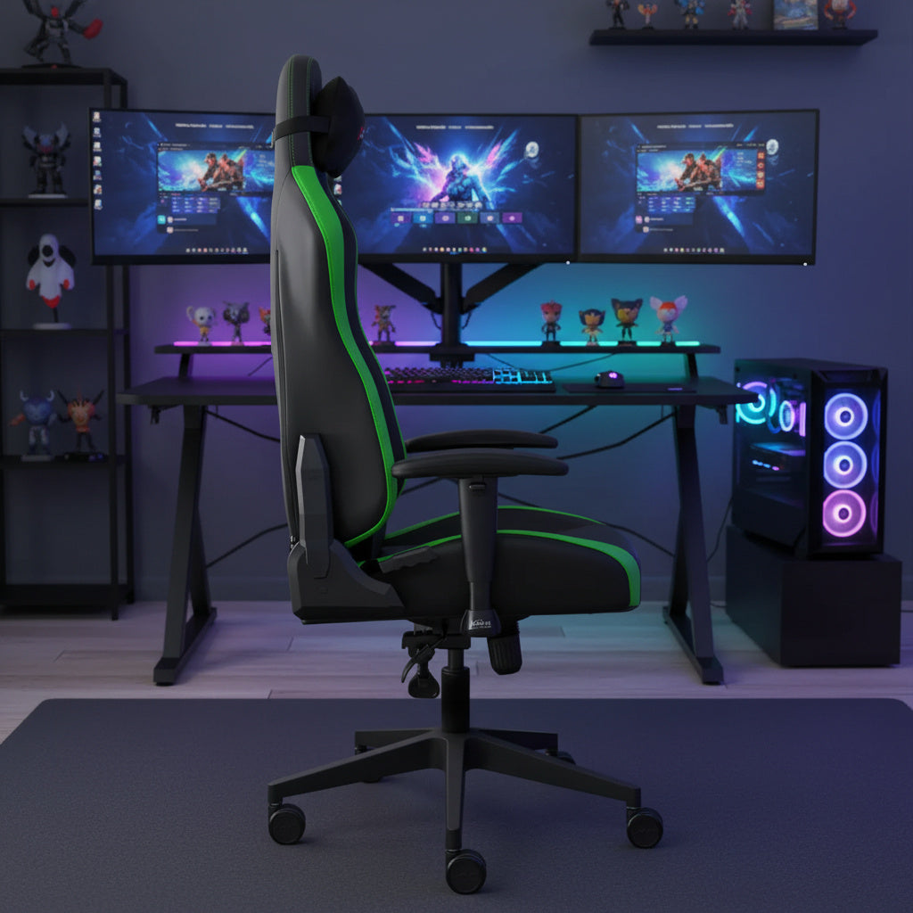 Scaun de Gaming Reglabil xDrive 15'LI PLUS Professional Green/Black