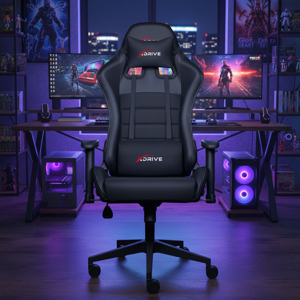 Scaun de Gaming Reglabil xDrive TORYUM Professional Black/Black