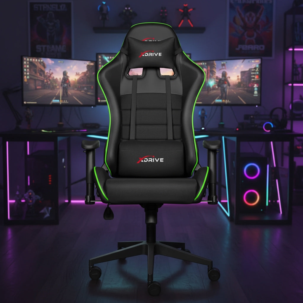 Scaun de Gaming Reglabil xDrive TORYUM Professional Green/Black