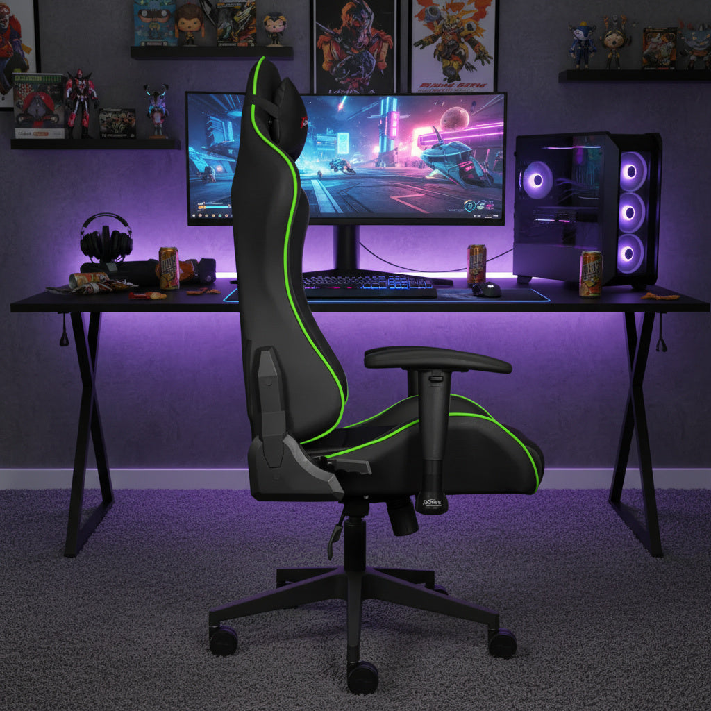 Scaun de Gaming Reglabil xDrive TORYUM Professional Green/Black